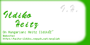ildiko heitz business card